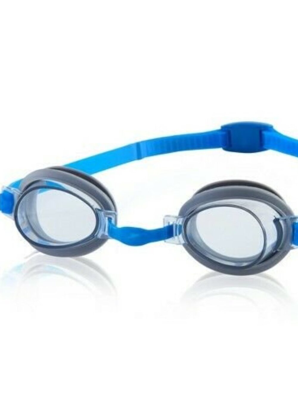 Brand New Speedo Kids Splasher Goggles - Cool Grey / Clear / Blue.